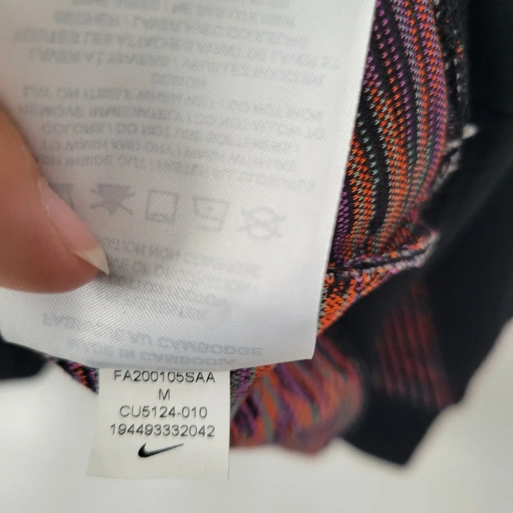 Nike Sportswear Tech Knit Funnel Neck Sweatshirt Black Multi‎ Color 597532-010 M